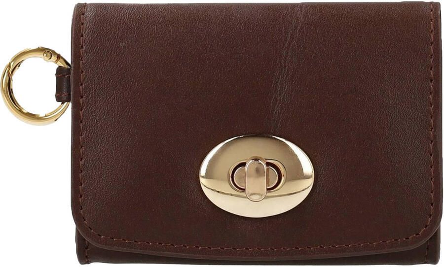 Manfield leren portemonnee bordeauxrood