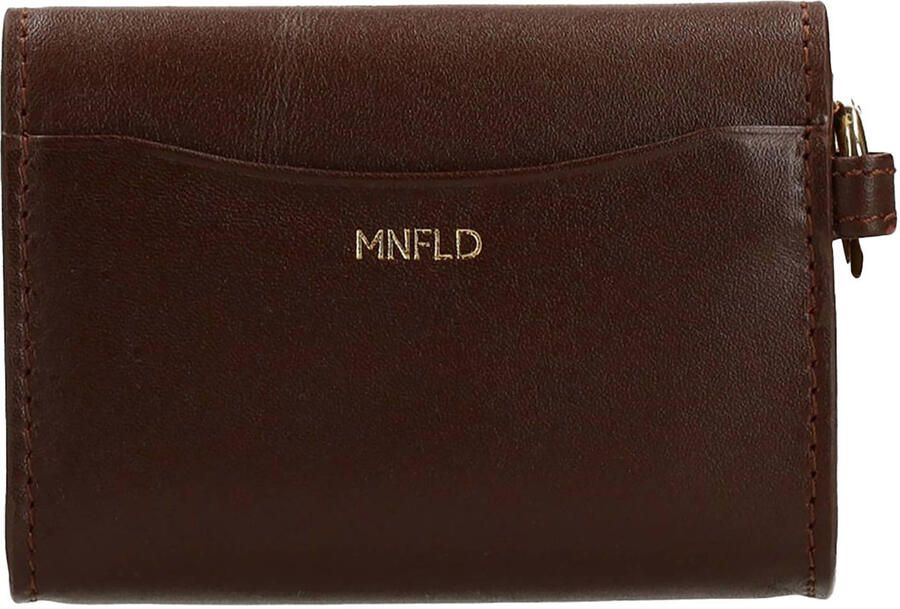 Manfield leren portemonnee bordeauxrood - Foto 2