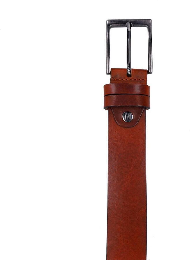 Manfield leren riem cognac - Foto 2