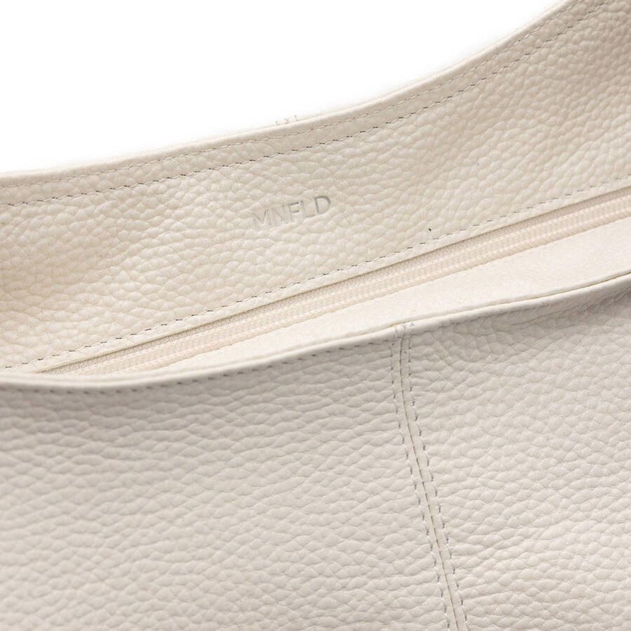 Manfield leren shopper ecru - Foto 2