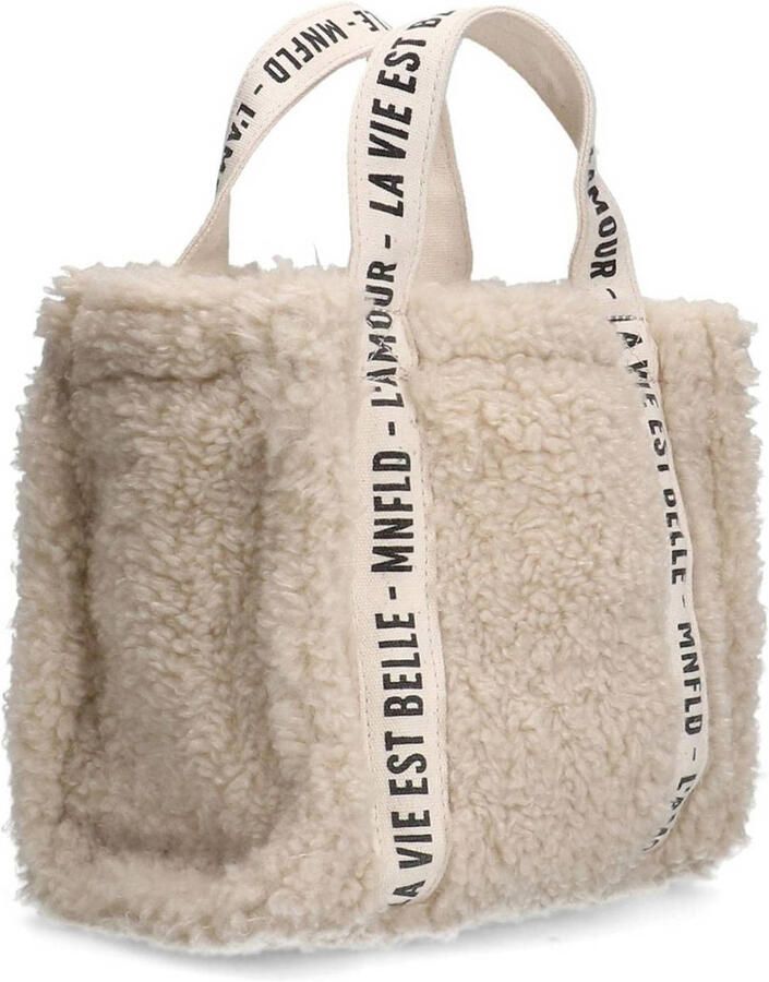 Manfield mini teddy shopper beige
