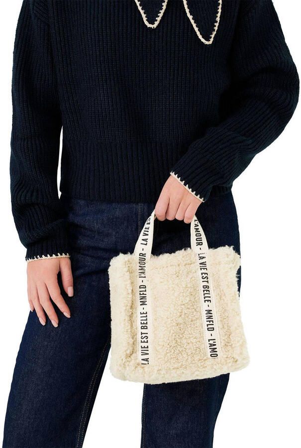 Manfield mini teddy shopper beige - Foto 3