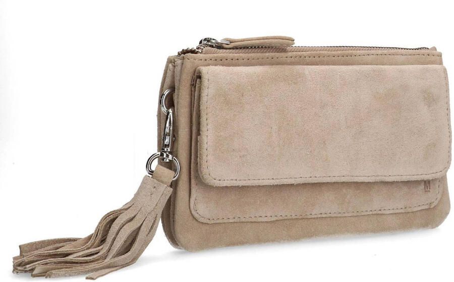 Manfield suede clutch beige - Foto 3