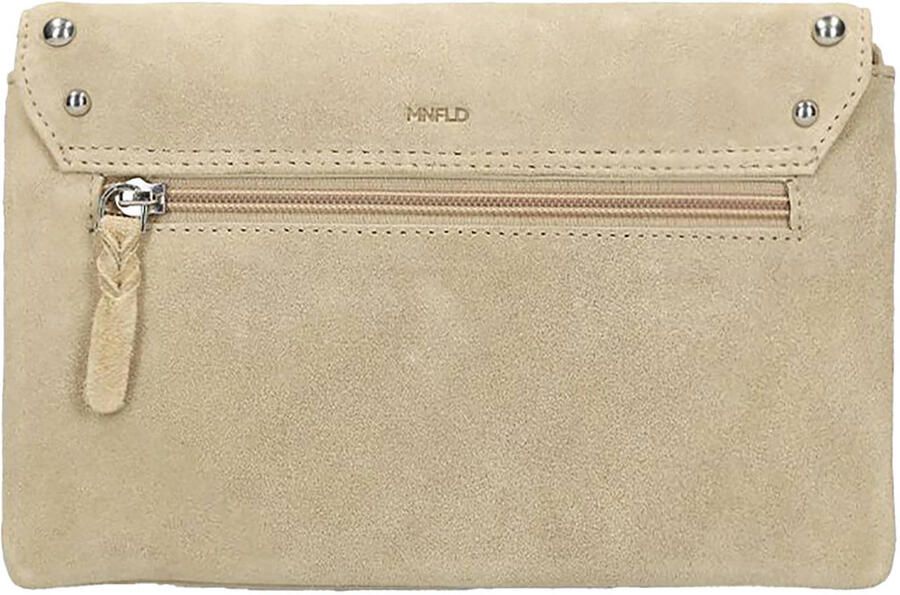Manfield suede clutch beige - Foto 3