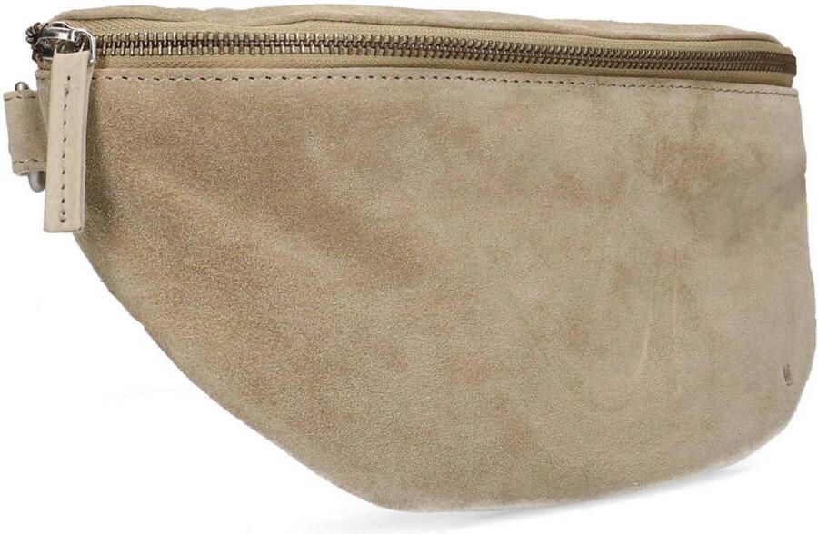 Manfield suède crossbody tas beige - Foto 2