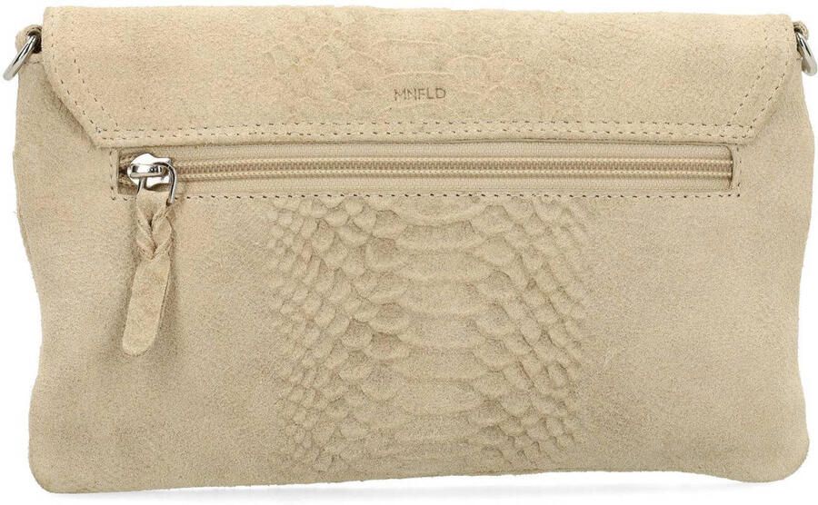 Manfield suede crossbody tas beige - Foto 2