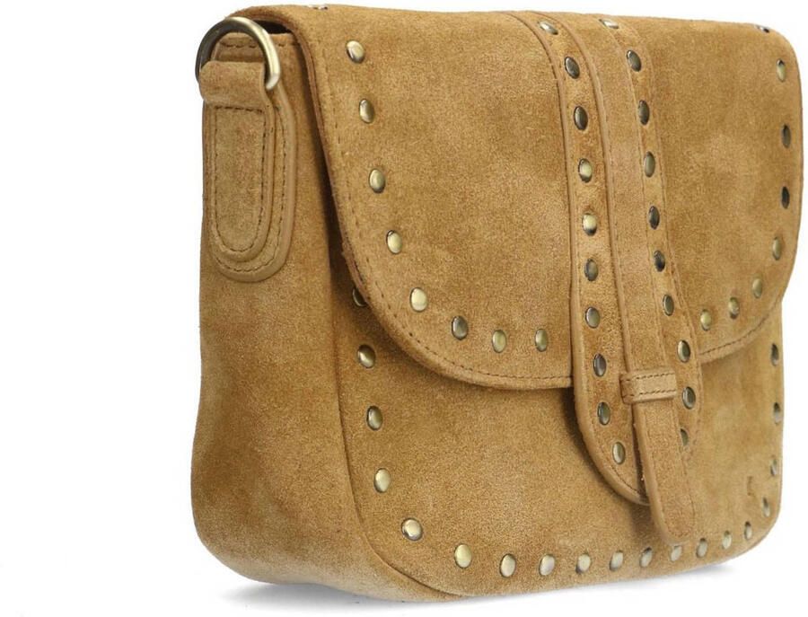 Manfield suede crossbody tas bruin - Foto 2