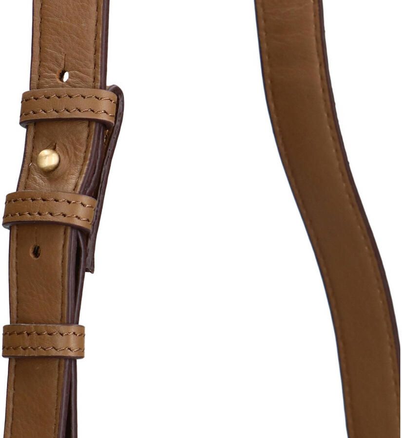 Manfield suede crossbody tas bruin - Foto 2