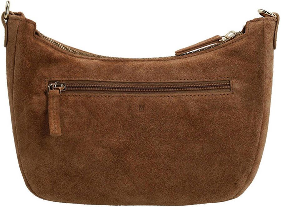 Manfield suede crossbody tas bruin - Foto 2