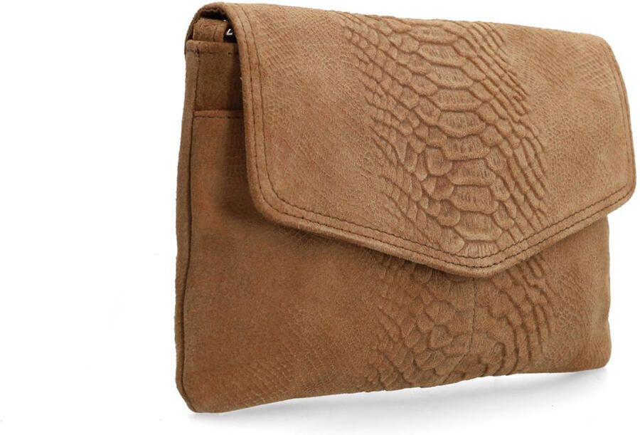 Manfield suede crossbody tas cognac - Foto 3