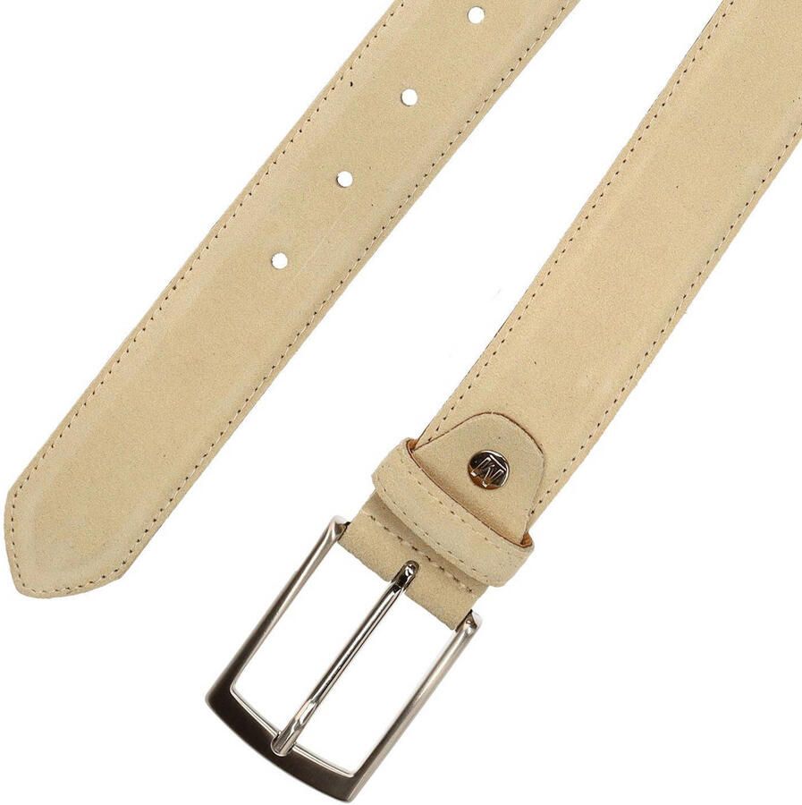Manfield suède riem beige - Foto 2