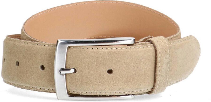 Manfield suède riem beige