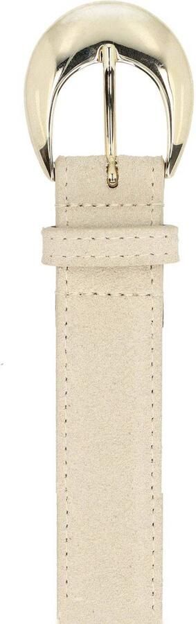 Manfield suede riem beige - Foto 3