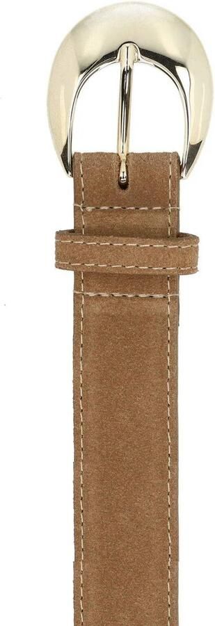 Manfield suede riem bruin