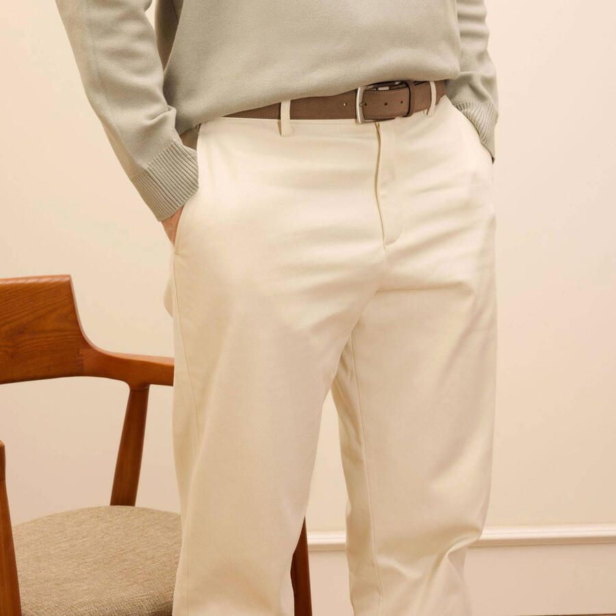 Manfield suède riem taupe - Foto 2