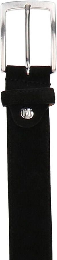 Manfield suède riem zwart - Foto 3
