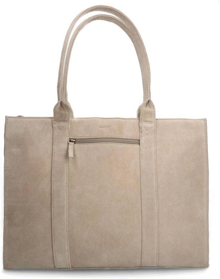 Manfield suède shopper beige - Foto 2