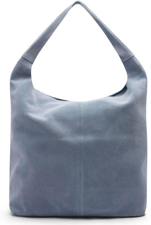 Manfield suede shopper blauw