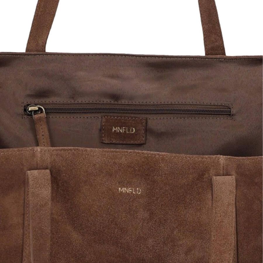 Manfield suede shopper bruin - Foto 2