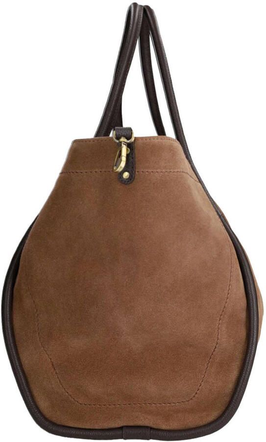 Manfield suede shopper bruin - Foto 3