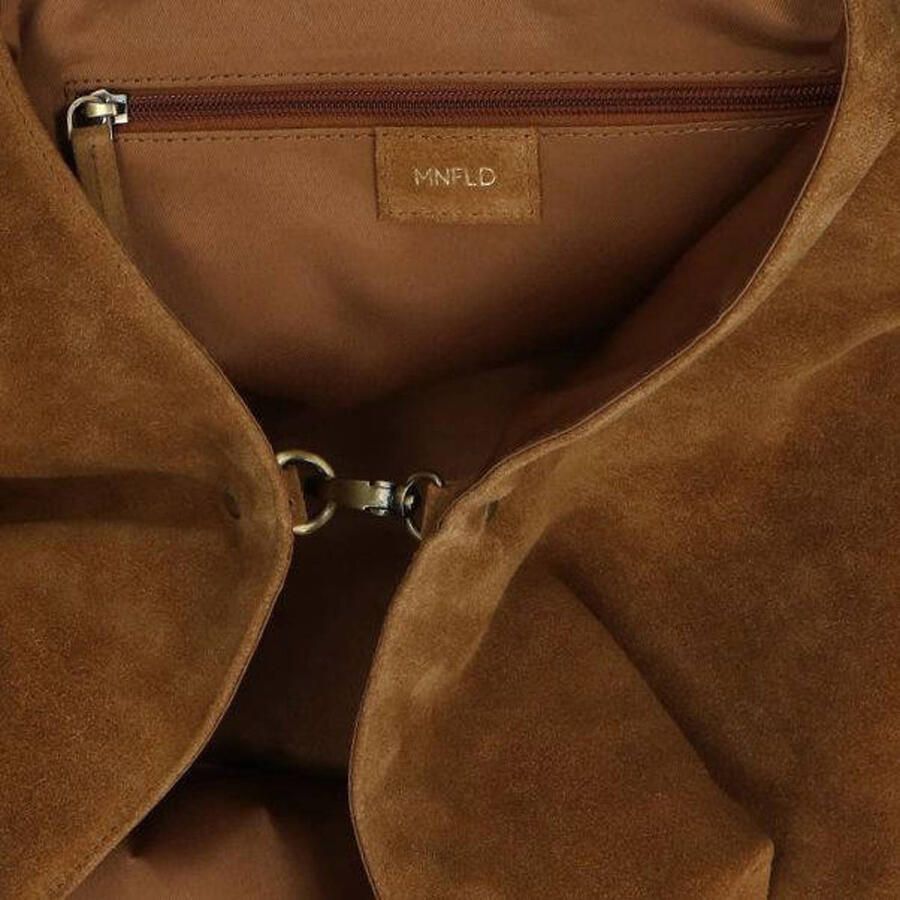 Manfield suede shopper cognac - Foto 2