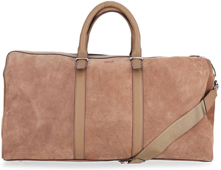 field suede weekendtas taupe