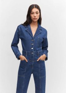 Mango jumpsuit Susan medium blue denim