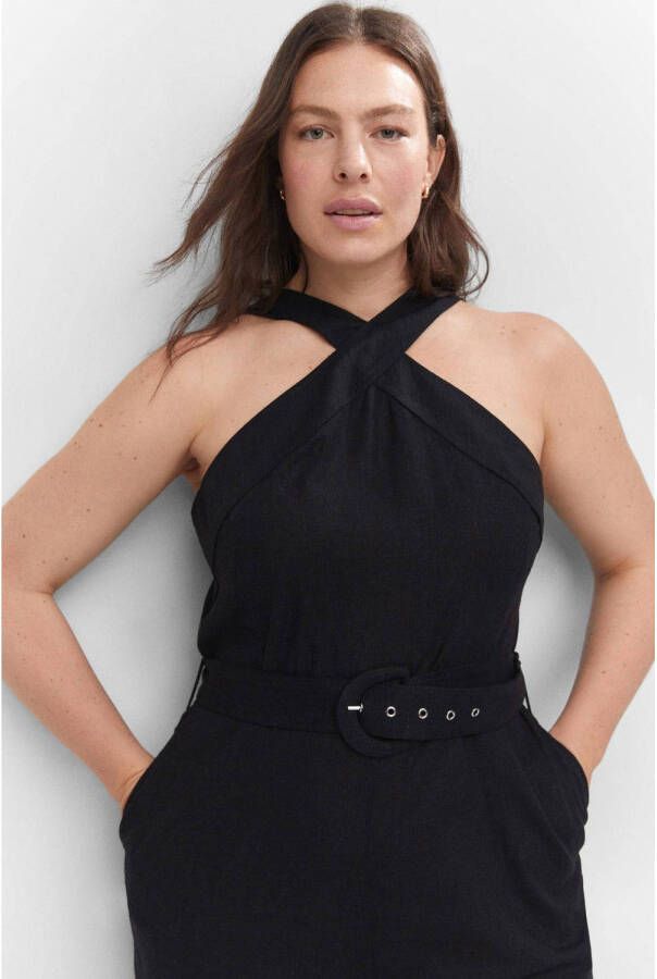 Mango jumpsuit zwart