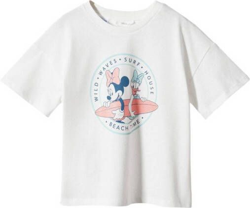 Mango Kids Minnie Mouse T-shirt wit
