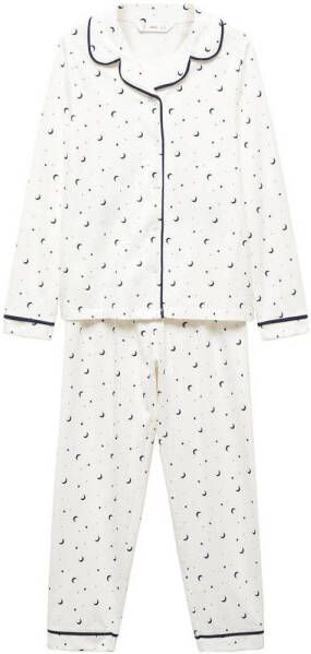 go Kids pyjama met sterren wit zwart