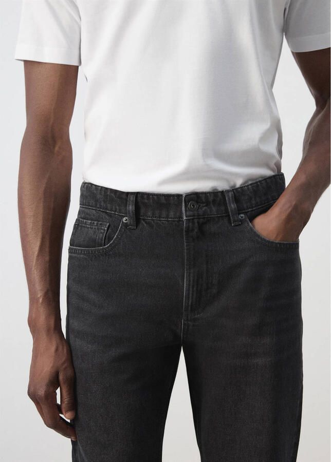 Mango Man Bob jeans grijs