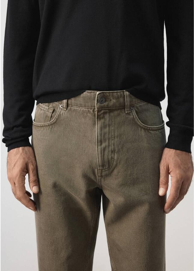 Mango Man Bob regular fit jeans kaki - Foto 3