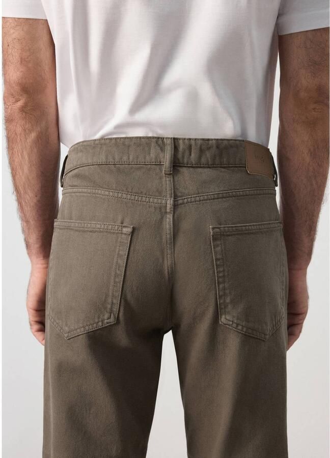 Mango Man Bob regular fit jeans middenbruin - Foto 2