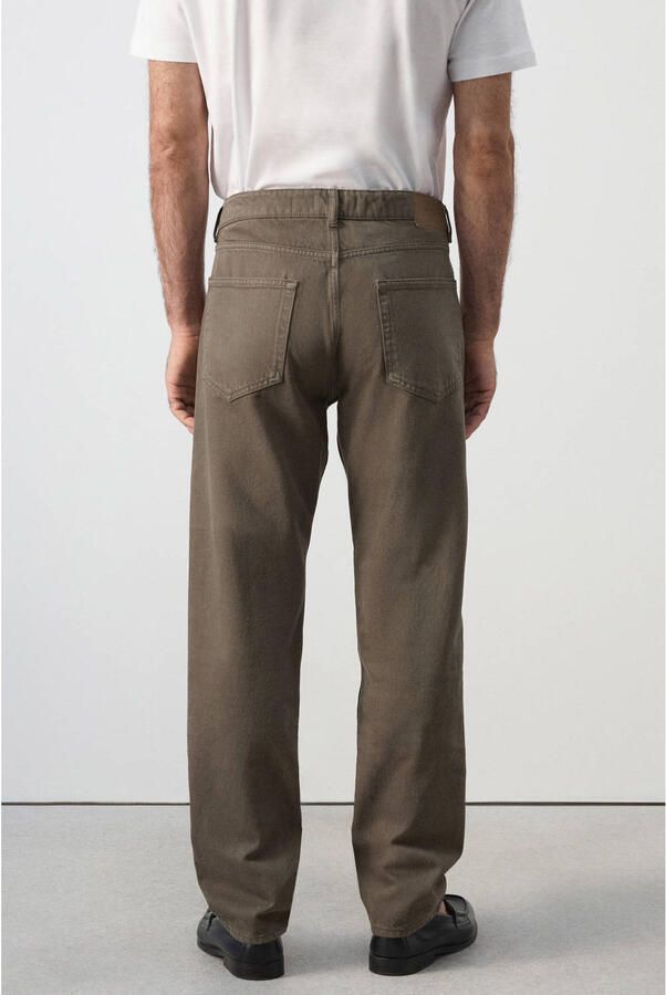 Mango Man Bob regular fit jeans middenbruin - Foto 3