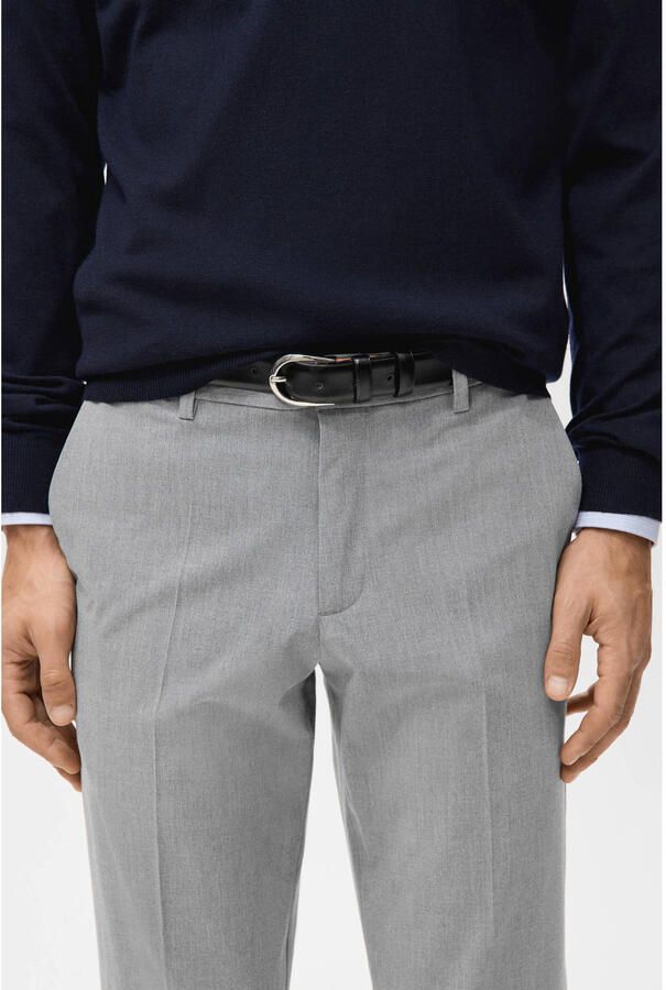 Mango Man Bologna slim chino grijs - Foto 2