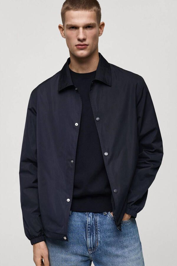 Mango Man bomberjack donkerblauw