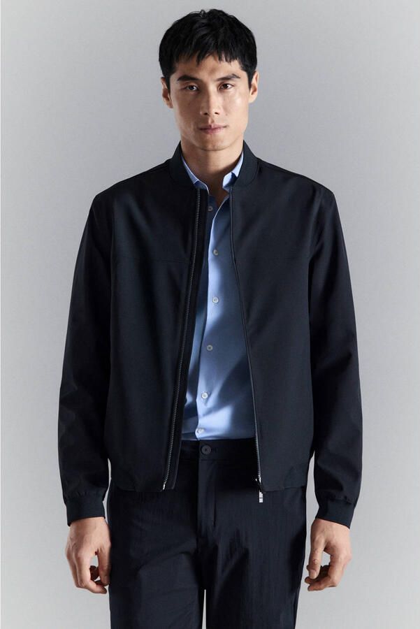 Mango Man bomberjack donkerblauw