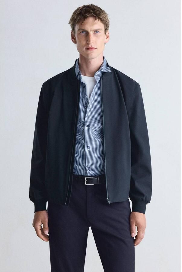 Mango Man bomberjack donkerblauw
