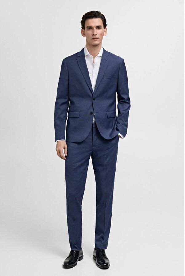 Mango Man colbert blauw - Foto 1