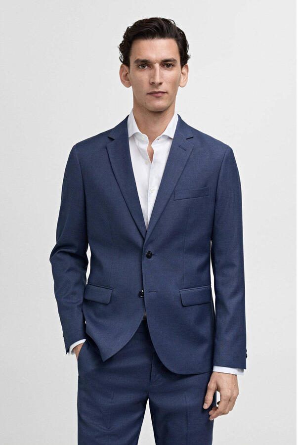 Mango Man colbert blauw - Foto 3