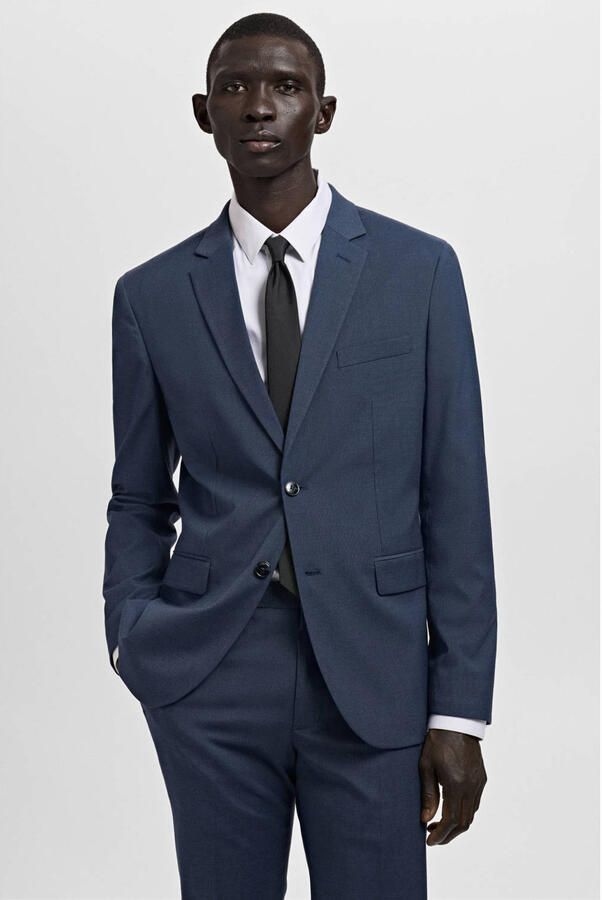Mango Man colbert blauw