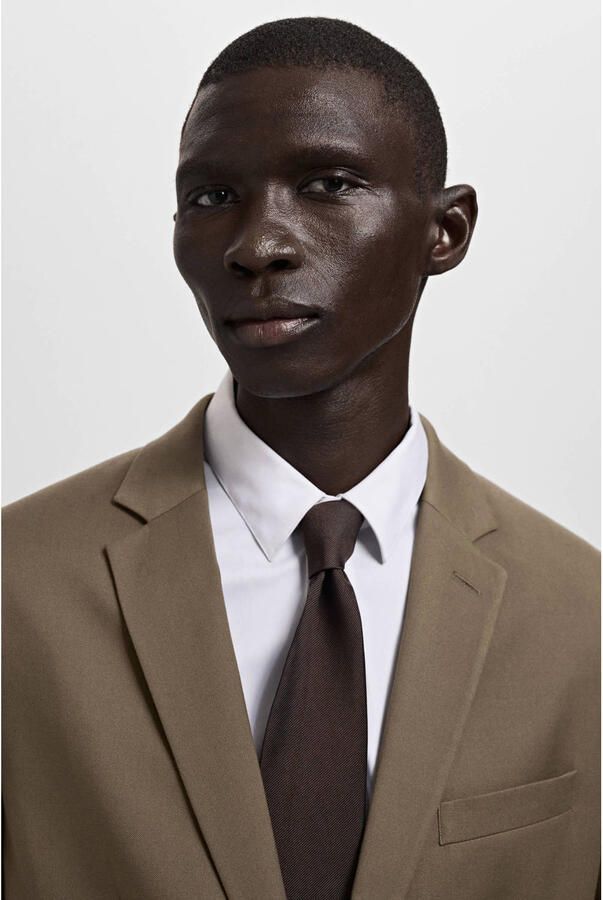 Mango Man colbert bruin - Foto 3