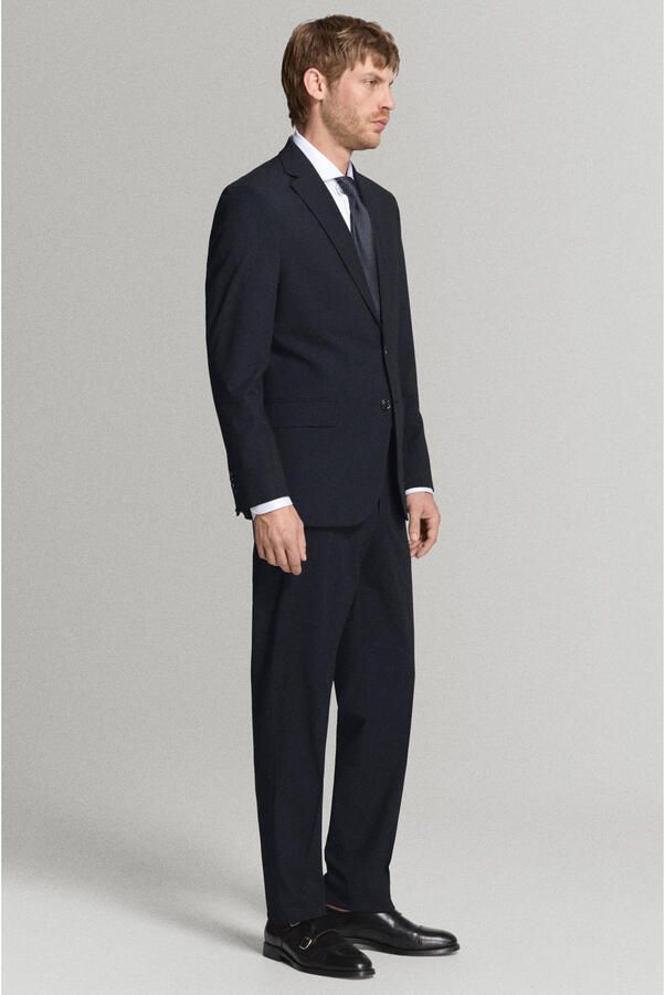 Mango Man colbert donkerblauw - Foto 3