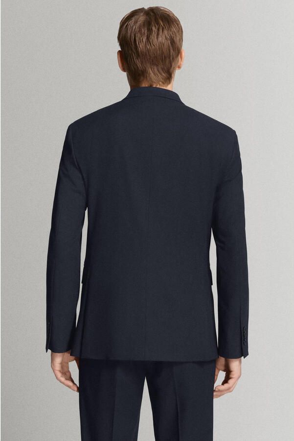 Mango Man colbert donkerblauw - Foto 3