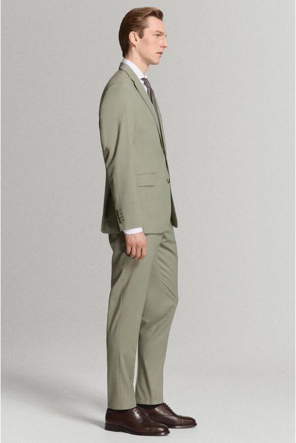 Mango Man colbert groen - Foto 3