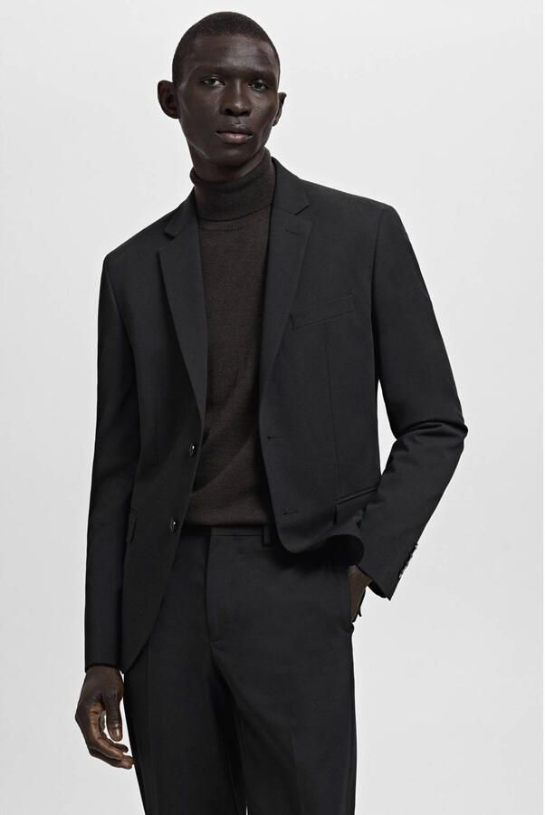 Mango Man colbert zwart