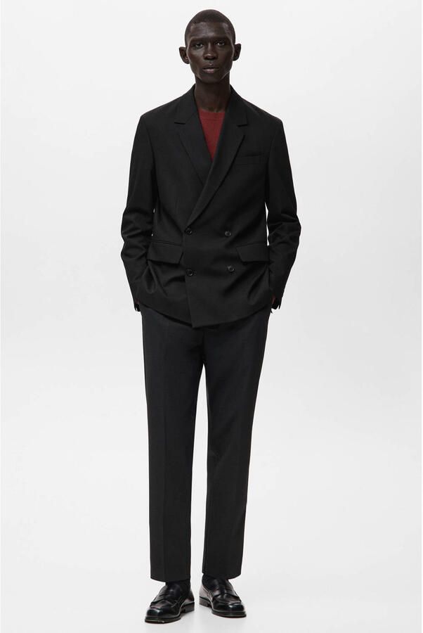 Mango Man colbert zwart - Foto 3