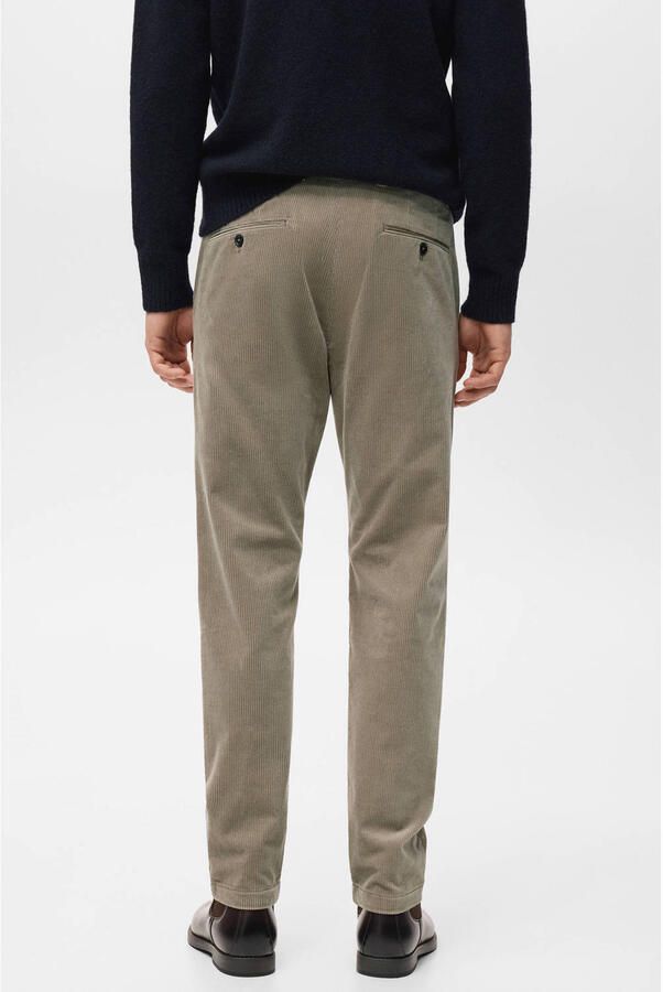 Mango Man corduroy regular chino beige - Foto 2