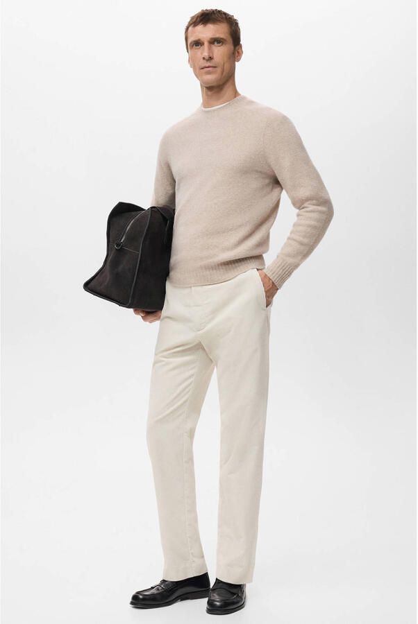 Mango Man corduroy regular chino ecru - Foto 2
