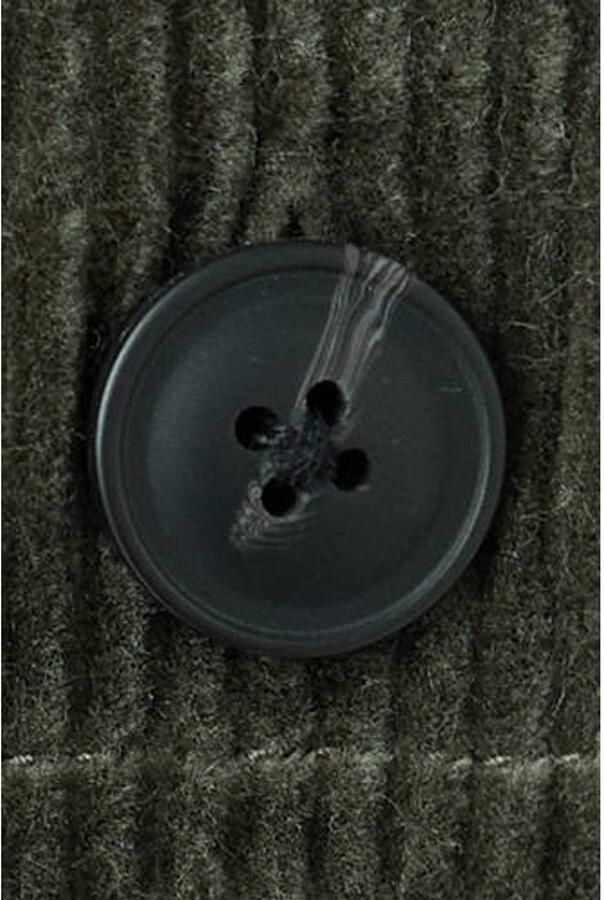 Mango Man corduroy regular fit overshirt donkergroen - Foto 2